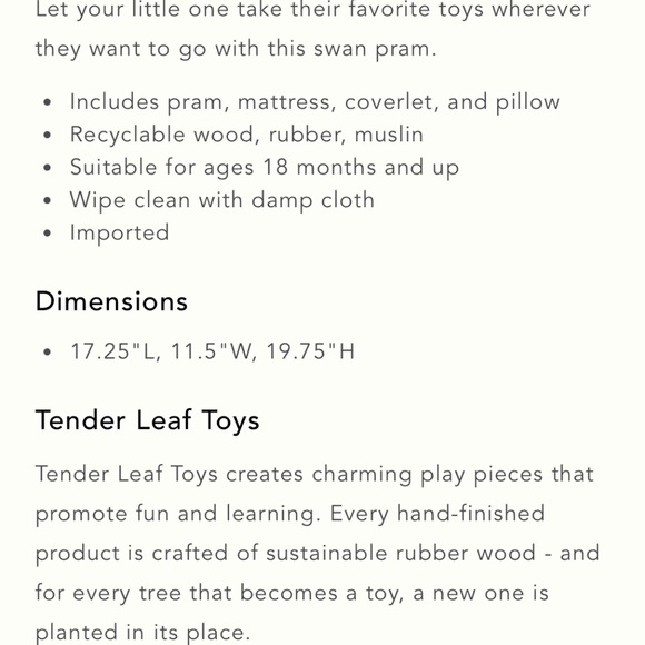 Anthropology sweet dreams Pram. Price firm. - Picture 5 of 5